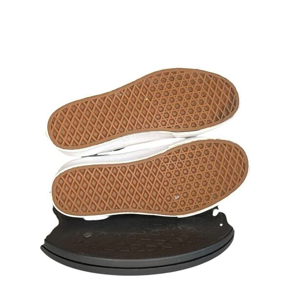 Womens Vans Old Skool Platform Sneakers Shoes Size 6 Gold White - Picture 5 of 6